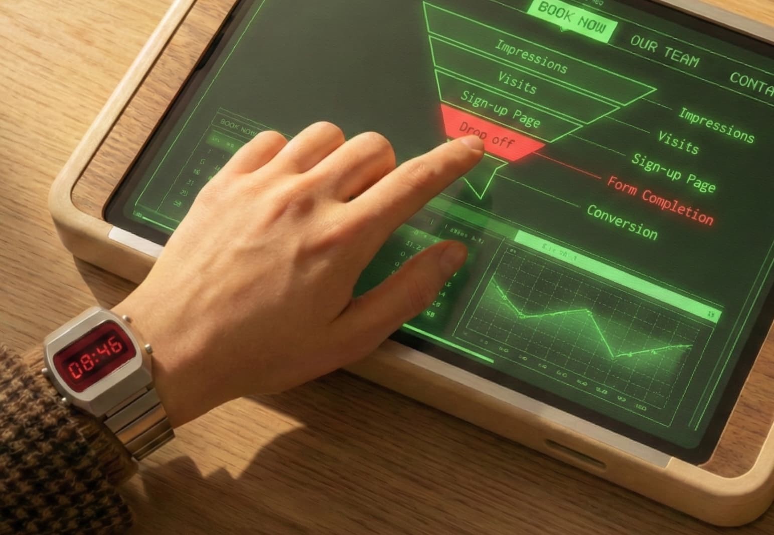 Design driven by heatmaps, analytics and user testing to continuously improve your funnel-health.