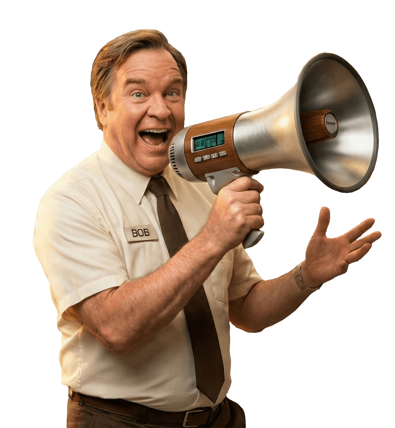 Bob outside Trader Bob's store