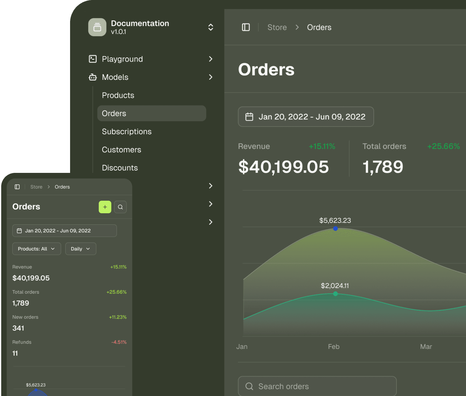 High-fidelity UI design version 2